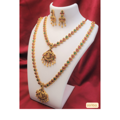 Long Chains - Ruby Stone Combo Set