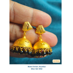 Earrings - Matt Finish Jumka