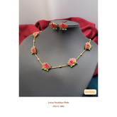 Necklace - Lotus Necklace Pink