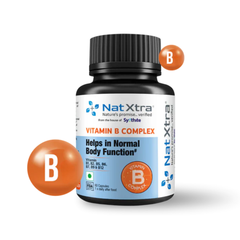 Natxtra | Vitamin B Complex | 60 Capsules | Supports in Enhancing Normal Body Function