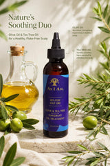 As I Am Dry & Itchy Scalp Care Oil Treatment 120ml – Scalp Oil with Tea Tree, Olive & Peppermint Oil – For All Hair Types