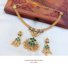 Necklace - Antique Finish Adigai Necklace