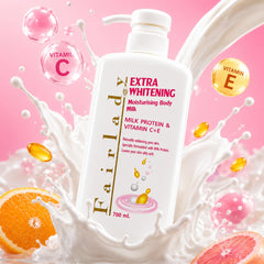 Fairlady Extra Whitening Moisturizing Body Milk - 700ml
